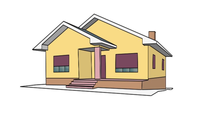 House animation picture House animation picture